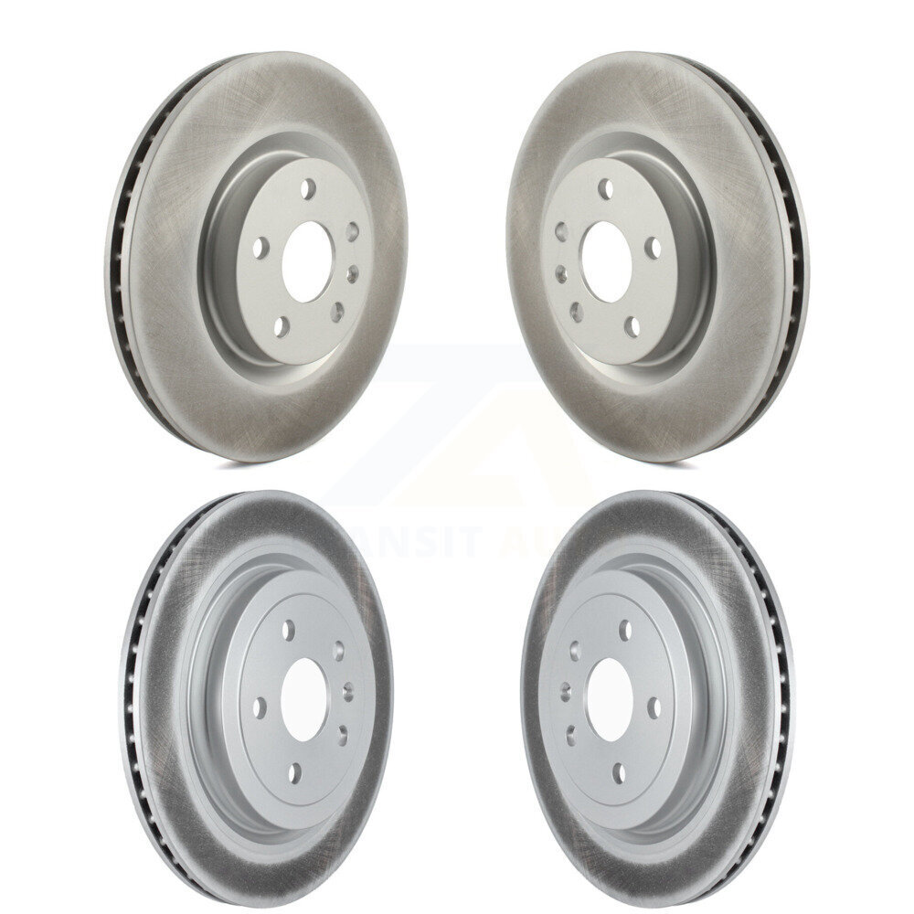 Front Rear Coated Disc Brake Rotors Kit For Cadillac CTS With Heavy Duty Brakes KG-101499