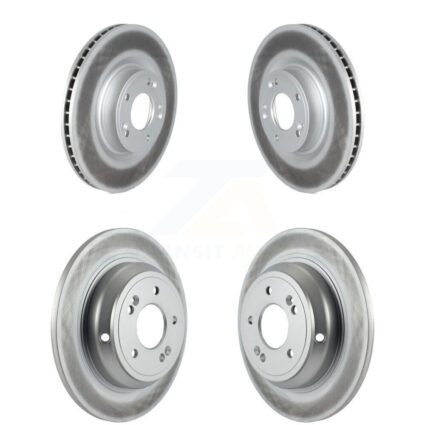Front Rear Coated Disc Brake Rotors Kit For 2009-2011 Hyundai Genesis 3.8L KG-101502