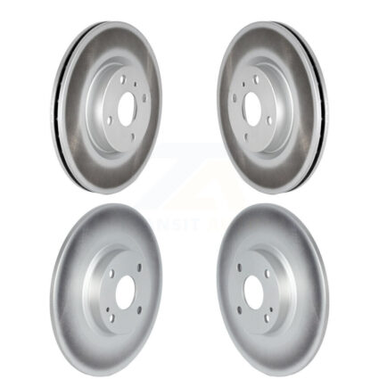 Front Rear Coated Disc Brake Rotors Kit For 2016-2024 Mazda MX-5 Miata With Brembo Brakes KG-101529