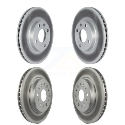 Front Rear Coated Disc Brake Rotors Kit For 2019 Chevrolet Spark KG-101536