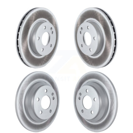 Front Rear Coated Disc Brake Rotors Kit For 2016-2023 Mercedes-Benz Metris KG-101542