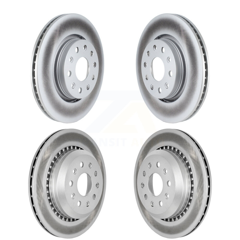 Front Rear Coated Disc Brake Rotors Kit For 2020-2023 Jeep Gladiator KG-101543