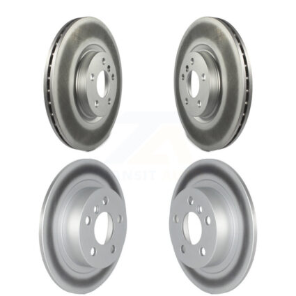 Front Rear Coated Disc Brake Rotors Kit For 2017-2023 Mini Cooper Countryman S ALL4 KG-101558