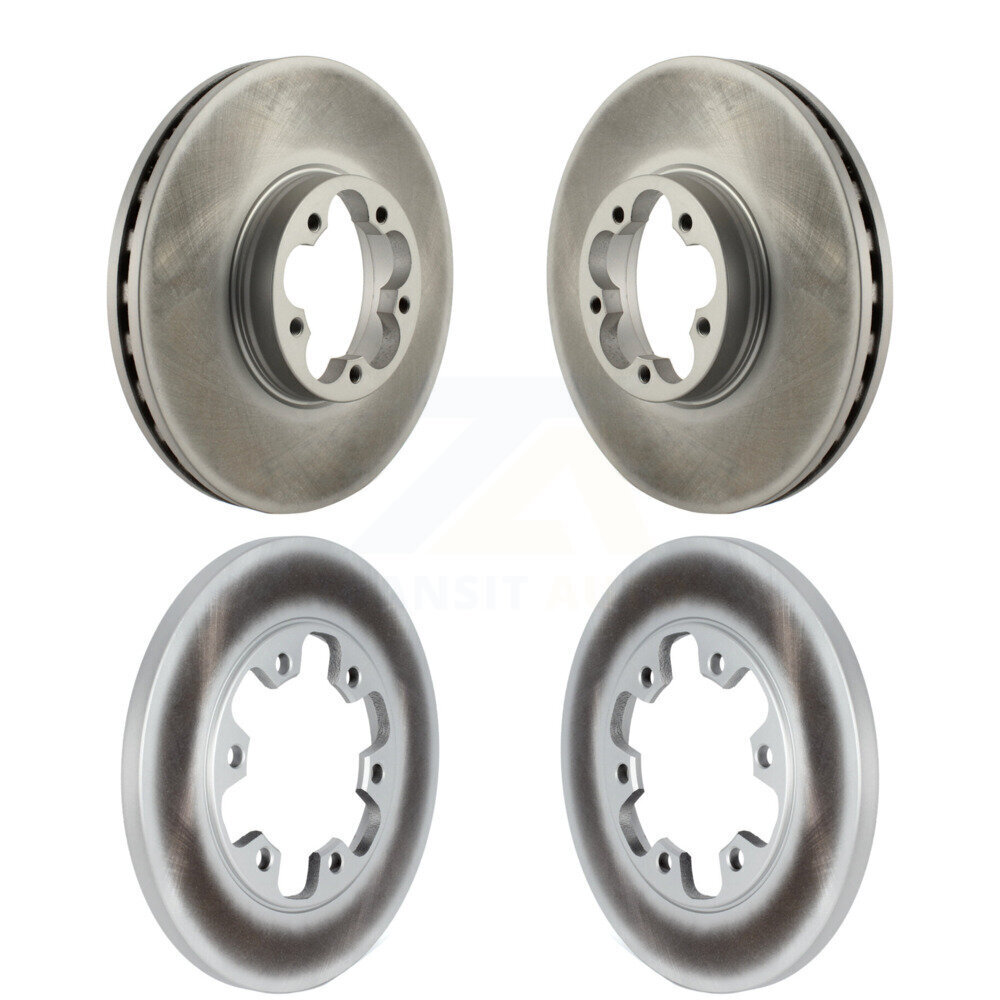 Front Rear Coated Disc Brake Rotors Kit For Ford Transit-350 HD KG-101561