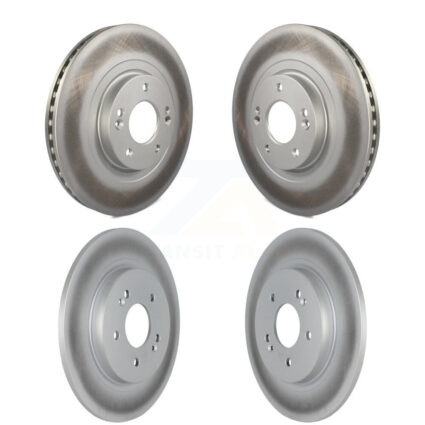 Front Rear Coated Disc Brake Rotors Kit For 2019-2020 Hyundai Santa Fe KG-101571
