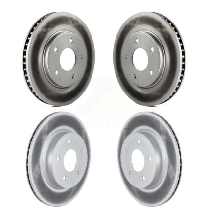 Front Rear Coat Disc Brake Rotor Kit For 2018-2023 Nissan LEAF With Electric Parking KG-101574