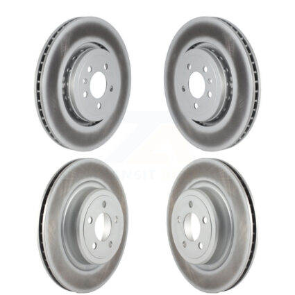 Front Rear Coated Brake Rotors Kit For 20-23 Dodge Charger With 370mm Diameter Rotor KG-101578