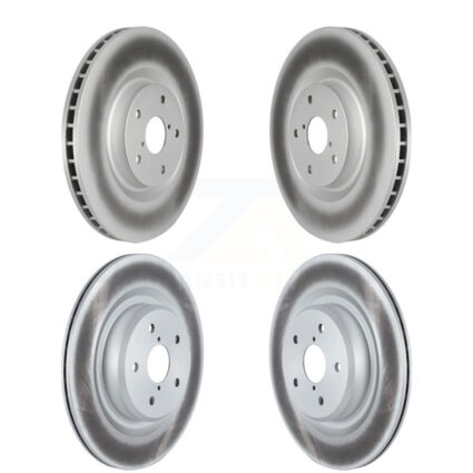 Front Rear Coated Disc Brake Rotors Kit For 2019-2024 Subaru Ascent KG-101589