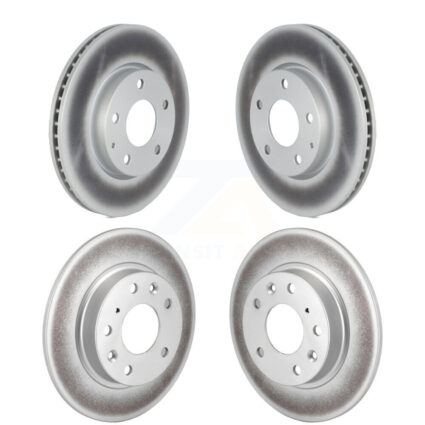 Front Rear Coated Disc Brake Rotors Kit For Mazda 3 Sport FWD KG-101591