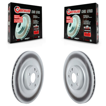 Rear Coated Disc Brake Rotors Pair For Volvo XC90 XC40 Recharge C40 KG-101644