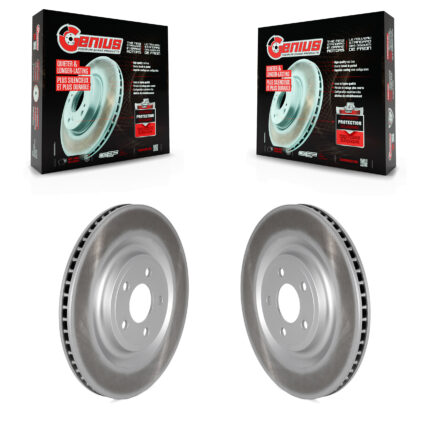 Rear Coated Brake Rotors Pair For Ford Explorer Lincoln Aviator Police Interceptor Utility KG-101652