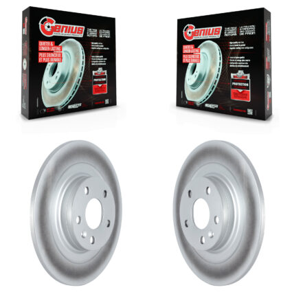 Rear Coated Disc Brake Rotors Pair For Volvo XC60 S60 V60 Cross Country S90 V90 KG-101656