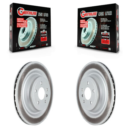 Rear Coated Brake Rotors Pair For Mercedes-Benz GL350 GLS450 ML400 GLS550 GL550 GL450 ML63 KG-101662