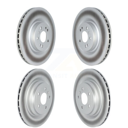 Front Rear Coated Disc Brake Rotor Kit For 2016-2017 Mercedes-Benz GLE400 With AMG Package KG-101689