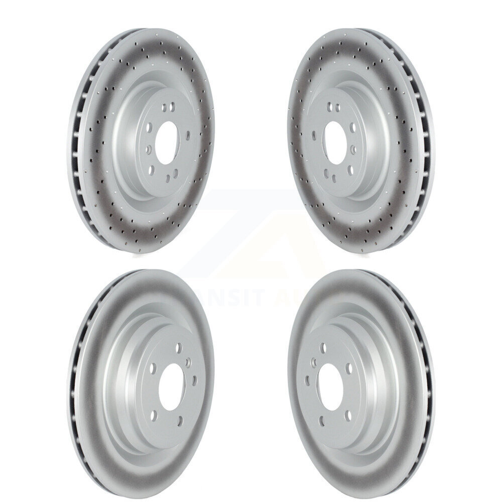Front Rear Coated Disc Brake Rotor Kit For 2016-2017 Mercedes-Benz GLE400 With AMG Package KG-101690