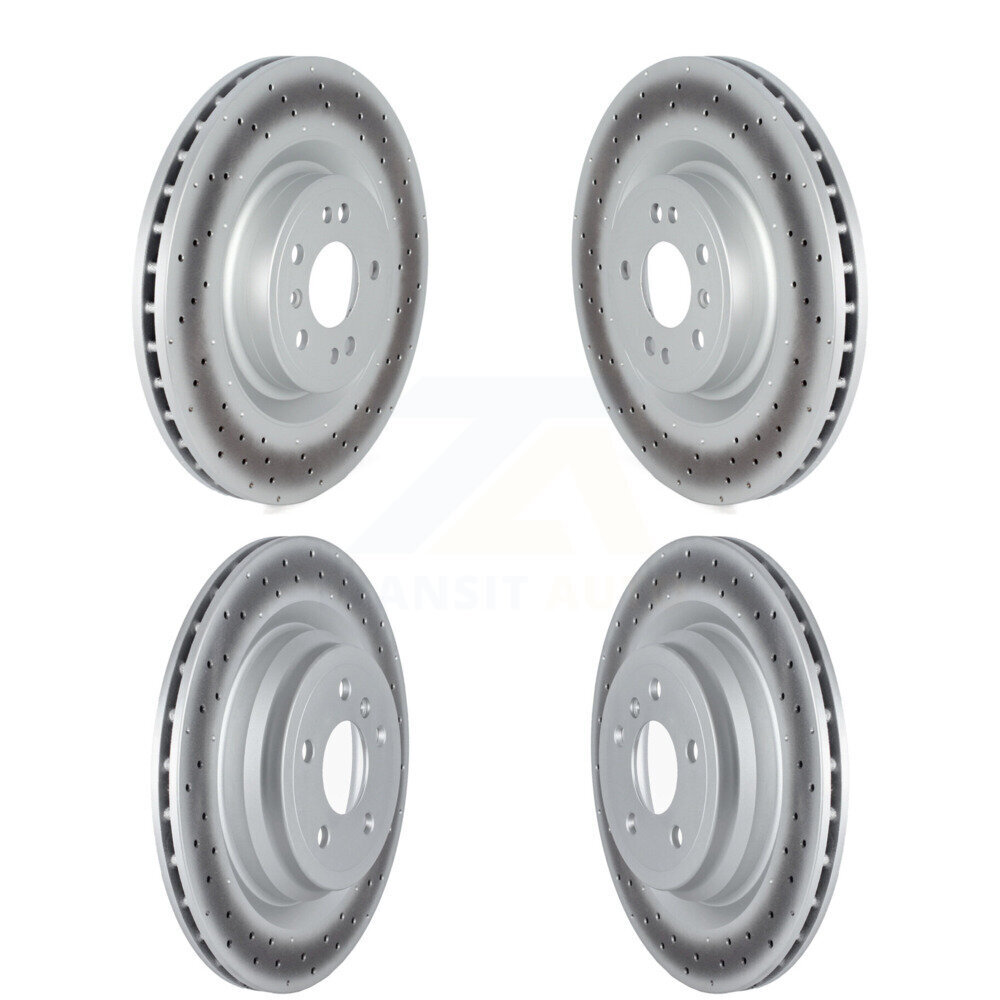 Front Rear Coated Disc Brake Rotor Kit For 2016-2017 Mercedes-Benz GLE400 With AMG Package KG-101692