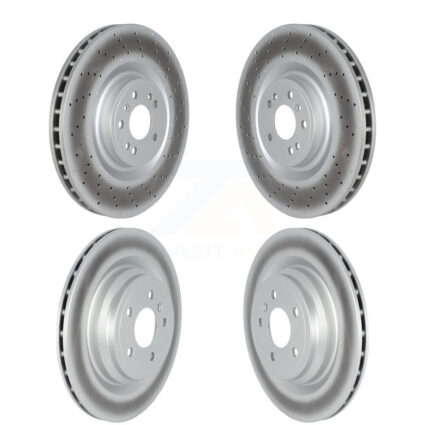 Front Rear Coated Brake Rotors Kit For Mercedes-Benz GLE43 AMG GLE400 GLE450 ML550 GLE550e KG-101694