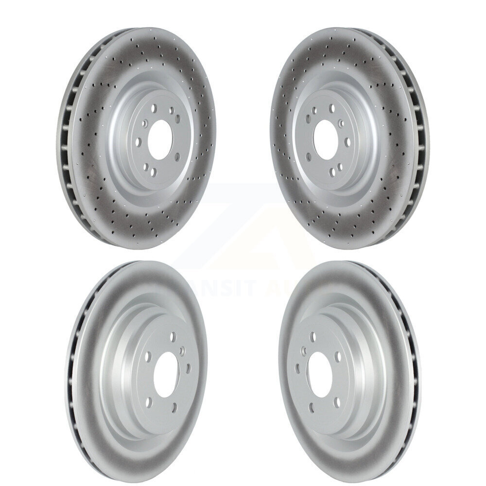 Front Rear Coated Brake Rotors Kit For Mercedes-Benz GLE43 AMG GLE400 GLE450 ML550 GLE550e KG-101694