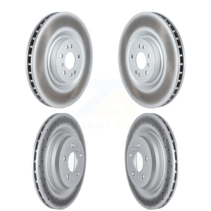 Front Rear Coated Brake Rotors Kit For Mercedes-Benz GLE43 AMG GLE400 GLE450 ML550 GLE550e KG-101695