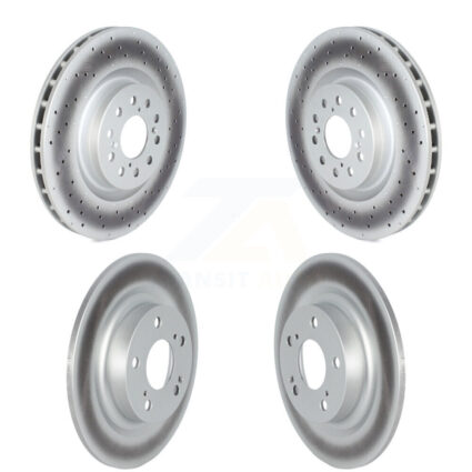Front Rear Coated Disc Brake Rotors Kit For 2017-2020 Honda Civic Type R KG-101699