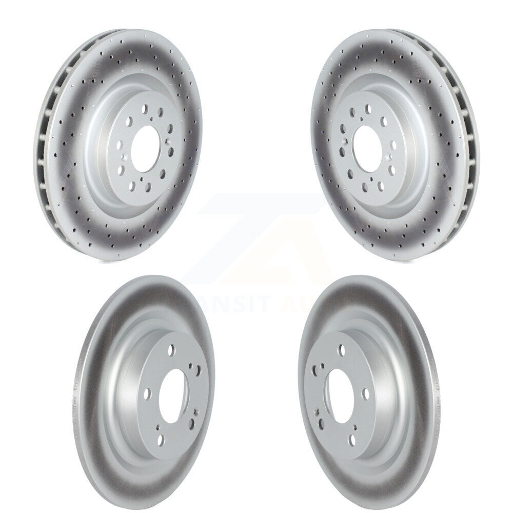 Front Rear Coated Disc Brake Rotors Kit For 2017-2020 Honda Civic Type R KG-101699