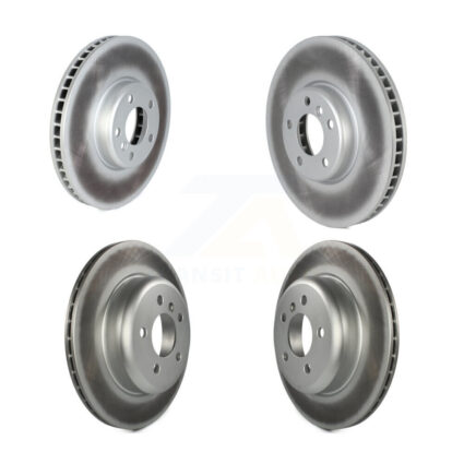 Front Rear Coated Disc Brake Rotors And Hub Assembly Kit For BMW 535i 528i KG-101723