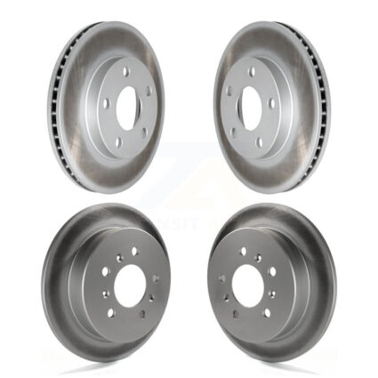 Front Rear Coated Disc Brake Rotors Kit For Pontiac Grand Am Oldsmobile Alero KG-101734