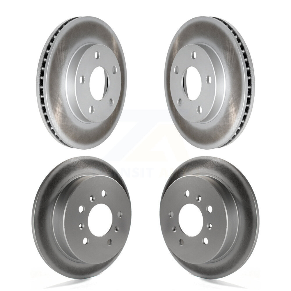 Front Rear Coated Disc Brake Rotors Kit For Pontiac Grand Am Oldsmobile Alero KG-101734