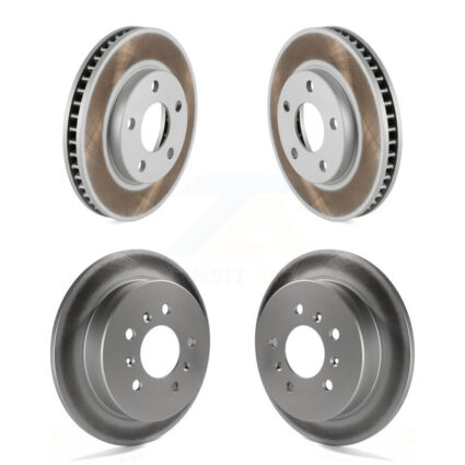 Front Rear Coated Brake Rotors Kit For Buick Century Chevrolet Venture Pontiac Grand Prix KG-101735