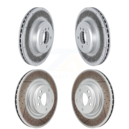 Front Rear Coated Disc Brake Rotors Kit For 2018-2020 BMW M240i xDrive KG-101742