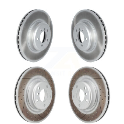 Front Rear Coated Disc Brake Rotors Kit For 2018-2020 BMW M240i xDrive KG-101743