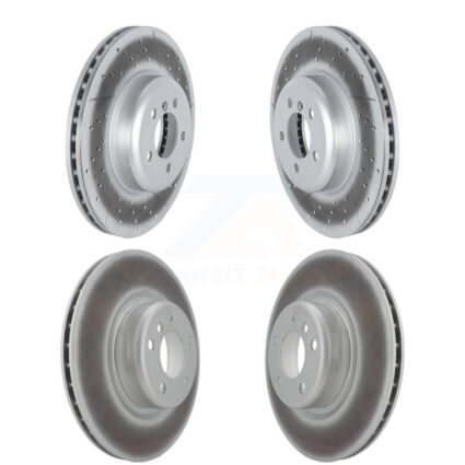 Front Rear Coated Disc Brake Rotors Kit For 2018-2020 BMW M240i xDrive KG-101744