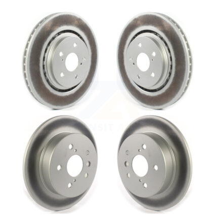 Front Rear Coated Disc Brake Rotor Kit For 2022 Toyota Camry TRD With Manual Parking KG-101757