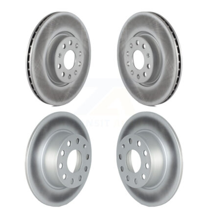 Front Rear Coat Brake Rotors Kit For 22-23 Volkswagen Taos With 312mm Diameter Rotor KG-101759