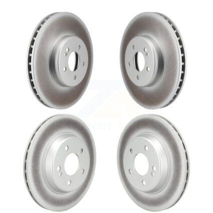 Front Rear Coated Disc Brake Rotors Kit For Mercedes-Benz C300 C400 C350e KG-101779