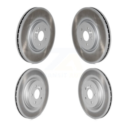 Front Rear Coated Disc Brake Rotors Kit For Jaguar XE XF KG-101784