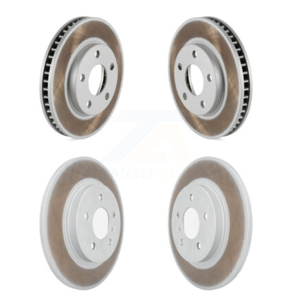 Front Rear Coated Disc Brake Rotors Kit For 2005 Pontiac Montana SV6 with FWD KG-101785