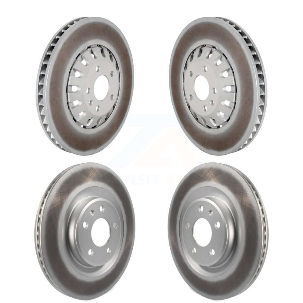 Front Rear Coated Disc Brake Rotors Kit For 2019-2021 Audi A6 Quattro A7 Sportback KG-101788