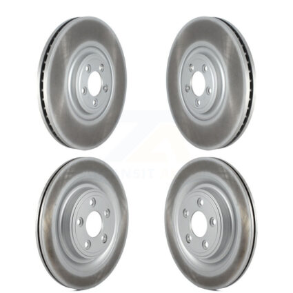 Front Rear Coated Disc Brake Rotors Kit For 2010 Jaguar XF With 380mm Diameter Rotor KG-101805