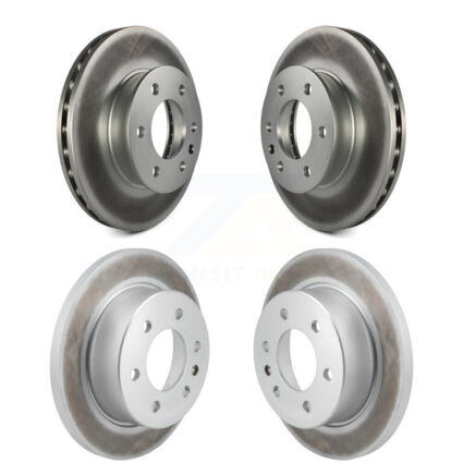 Front Rear Coated Brake Rotors Kit For Mercedes-Benz Sprinter 2500 3500 Freightliner 1500 KG-101812