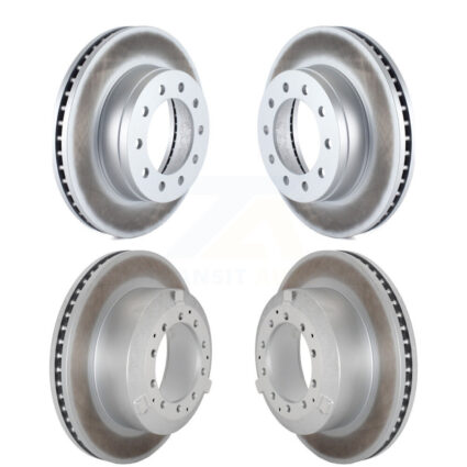 Front Rear Coat Brake Rotors Kit For Ford F-450 Super Duty F-550 International CF500 CF600 KG-101817