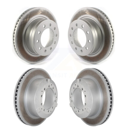 Front Rear Coated Disc Brake Rotor Kit For Ram Dodge Sterling Truck 4500 5500 Bullet 45 55 KG-101818