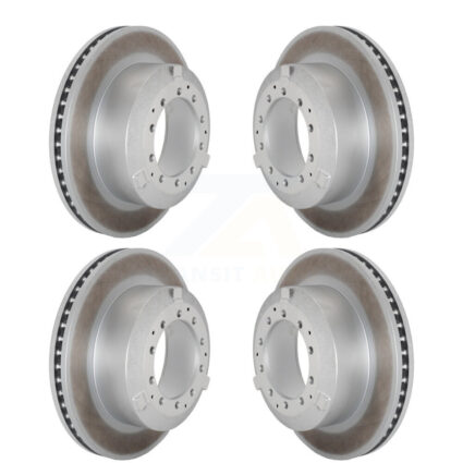 Front Rear Coated Brake Rotor Kit For International TerraStar IC Corporation AE School Bus KG-101819