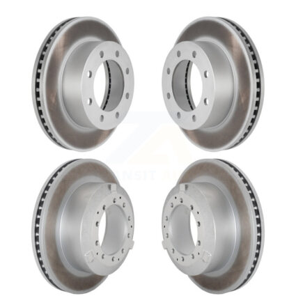 Front Rear Coat Disc Brake Rotor Kit For 2005-2009 Ford F-450 Super Duty With 8 Lug Wheels KG-101820