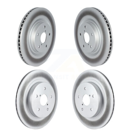 Front Rear Coated Disc Brake Rotors Kit For Subaru Outback WRX Legacy KG-101823