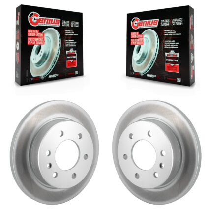 Rear Coated Brake Rotor Pair For Mercedes-Benz Sprinter 2500 3500 4500 3500XD Freightliner KG-101827