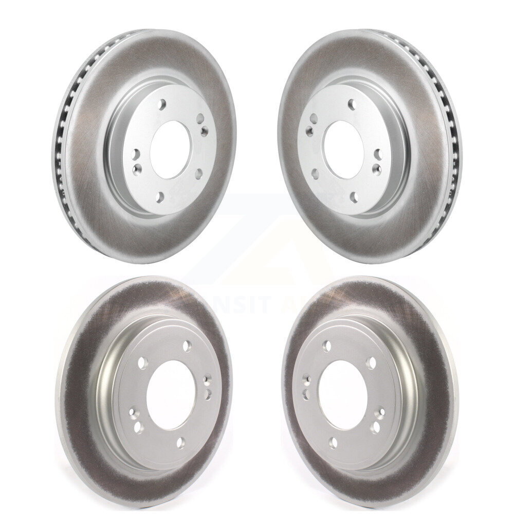 Front Rear Coated Disc Brake Rotors Kit For Hyundai Elantra KG-101833