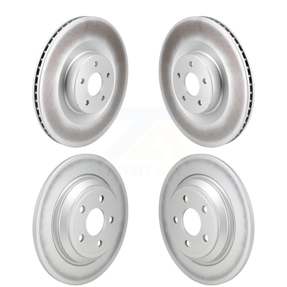 Front Rear Coated Disc Brake Rotors Kit For 2016-2018 Ford Focus RS KG-101837