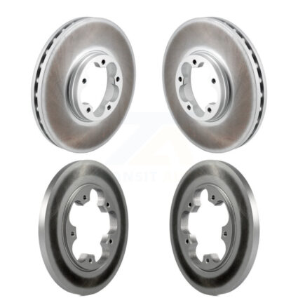 Front Rear Coated Brake Rotors Kit For 2020-2023 Ford Transit-250 Transit-350 Transit-150 KG-101846