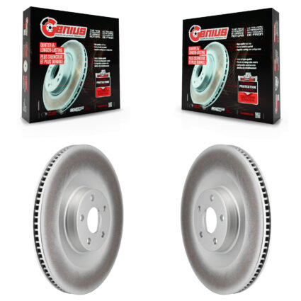 Front Coated Disc Brake Rotors Pair For Ford Mustang Mach-E KG-101859
